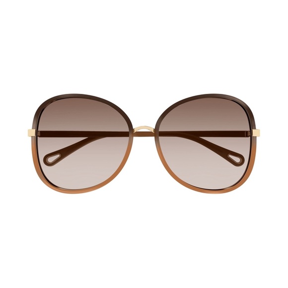 CHLOE BROWN GRADIENT OVERSIZED SUNGLASSES CH0030SA - Picture 5 of 5